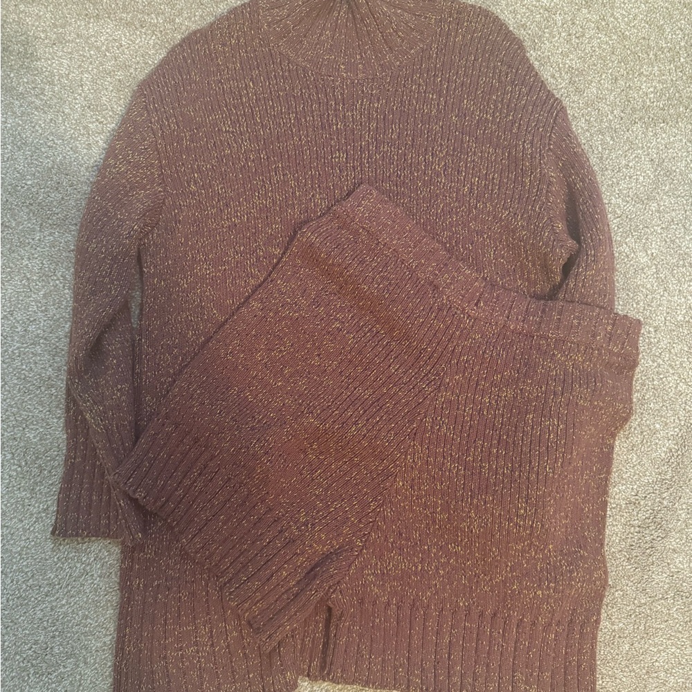 FP Beach Knit Sweater and Shorts Set